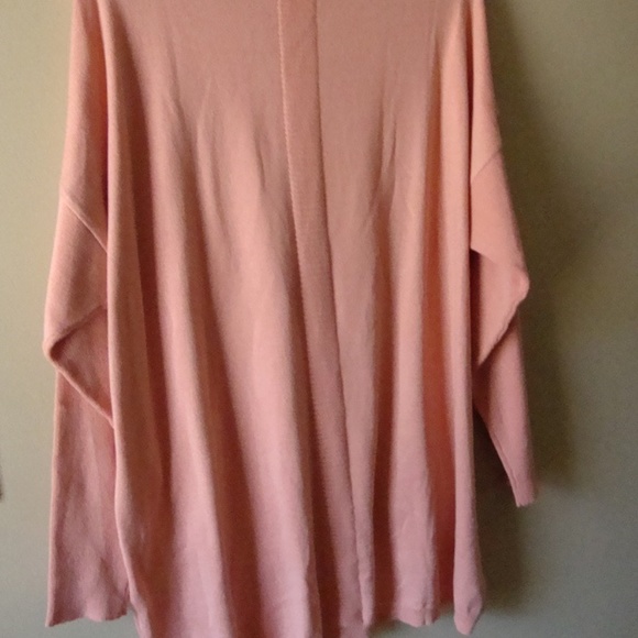 Junarose Peachy/Salmon Hi/Low Tunic Sweater 1X - Picture 5 of 5